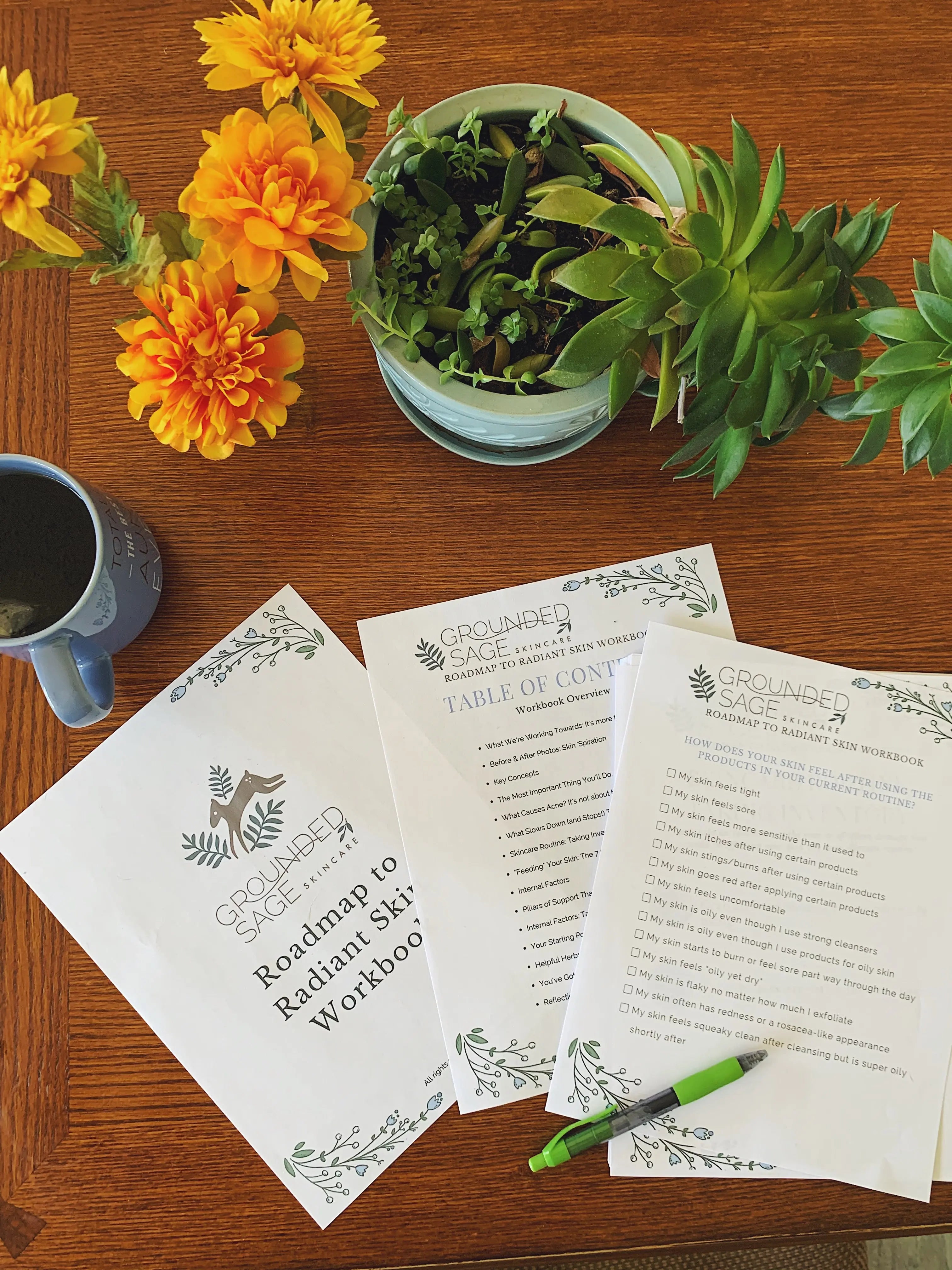 Holistic Healing Workbook & Planner for Acne-Prone Skin: Discover Your Roadmap to Radiant Skin