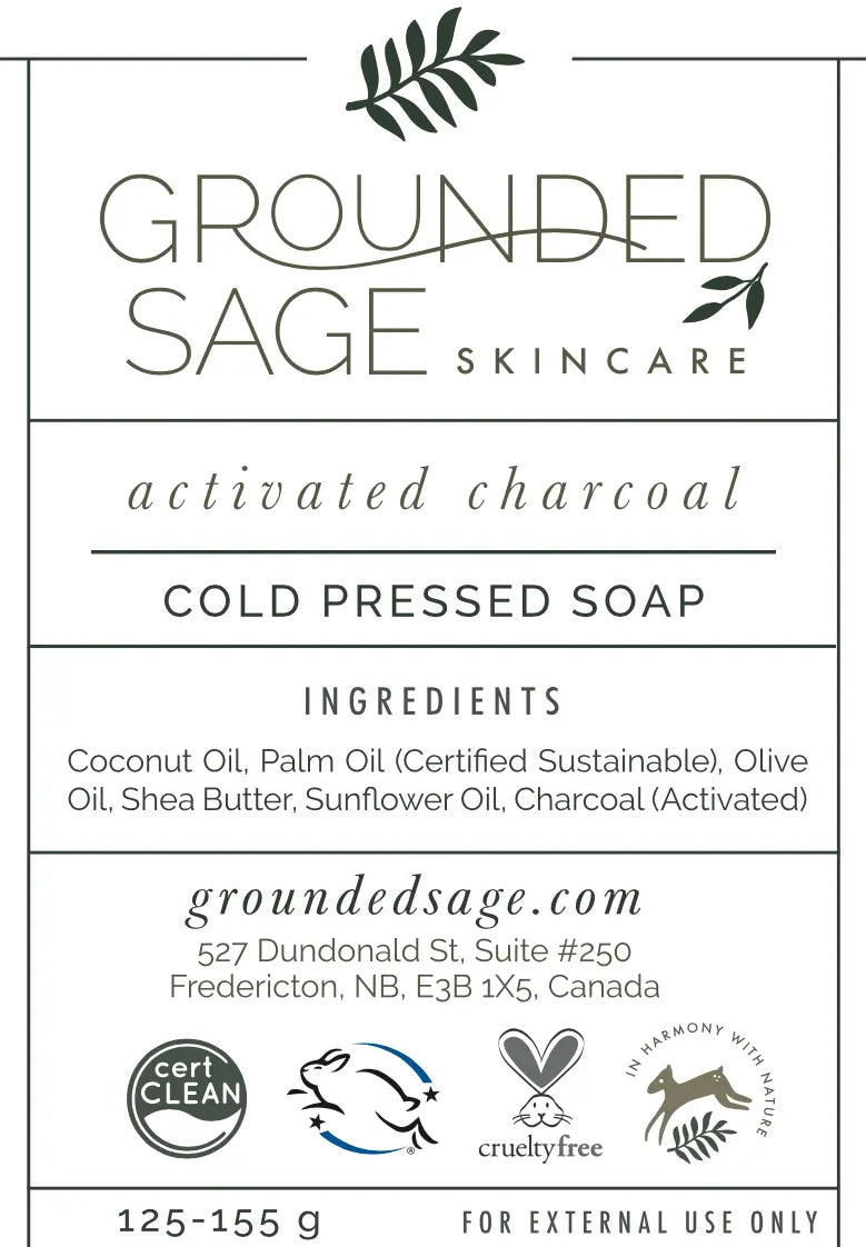 Activated Charcoal Soap Bar- Cold Pressed